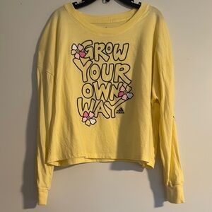 Adidas Yellow 'Grow Your Own Way' Long Sleeve Shirt